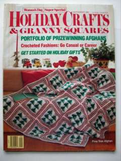 Holiday Granny Square ornaments afghan crochet patterns  