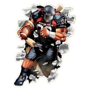  Texas Tech Red Raiders 3ft Football Player Wall Graphic 