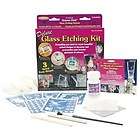armour etch deluxe glass etching kit with 85 stencils expedited