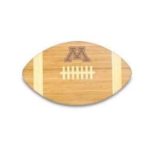75 x 0.75 board made of eco friendly bamboo in a football design 