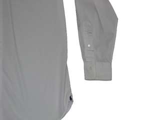   PONY LOGO REGENT CLASSIC MENS SOLID WHITE DRESS SHIRT 15.5  