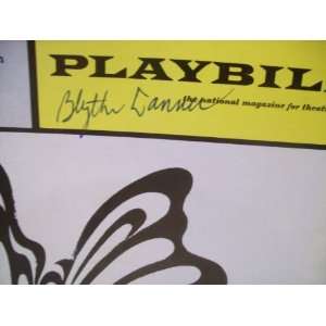   Playbill Signed Autograph Butterflies Are Free 1970