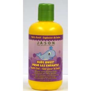Jason Natural Products Kids Only Bath Gel, Berry Burst, 8 Oz (Pack of 