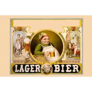  Lager Beer 28x42 Giclee on Canvas