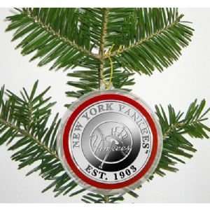  New York Yankees Silver Coin Ornament
