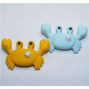  Cute Crab Japanese Erasers   2 Pc Baby