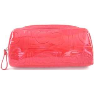  Liz Claiborne Cosmetics Case Large Logo in Red Beauty