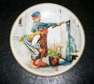 1976 Norman Rockwell Limited Ed. Plate Whitewash  