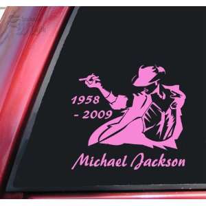  Michael Jackson 1958   2009 Vinyl Decal Sticker   Pink 