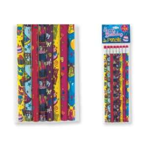  Assorted Birthday Pencils Case Pack 72