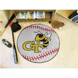  Georgia Tech Yellowjackets NCAA Baseball Round Floor Mat 