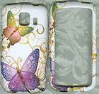 butterfly w RUBBERIZED SPRINT LG OPTIMUS S LS670 PHONE SNAP ON COVER 
