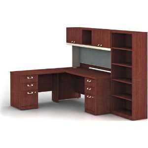  L Shaped Desk with Hutch and Bookcase JCA634 Office 
