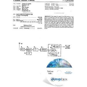 NEW Patent CD for BAND LIMITED FM DETECTOR Everything 