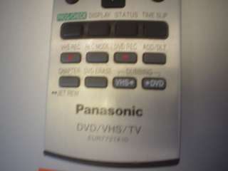 Panasonic DMR E75V DVD VCR Recorder Player VCR DVD COMBO PLAYER 