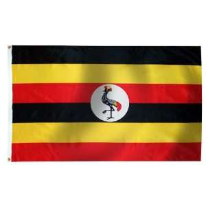  Uganda Flag 3X5 Foot Nylon Patio, Lawn & Garden