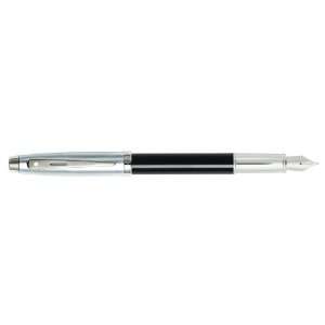  Sheaffer 100 Black Brushed Chrome Rollerball Pen 9313 1 