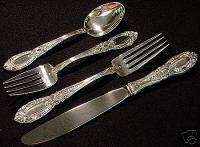 KING RICHARD TOWLE 4PC STERLING PLACE SETTING  