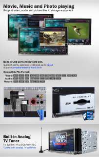 XTRONS TD695G 7” LED DVD Car PC Player GPS WIFI 3G mkv  