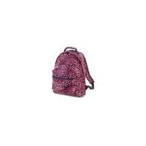 Pink Leopard Print Backpack 