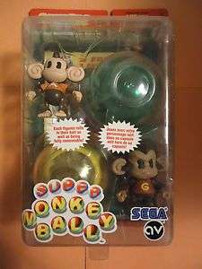 Gamepro Super Monkey Ball Aiai & Gongon Action Figures MOSC  