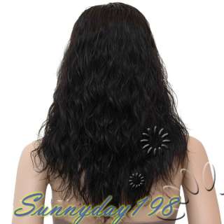100% INDIAN REMY HUMAN HAIR FULL LACE WIG & LACE FRONT WIG #1B BLACK 