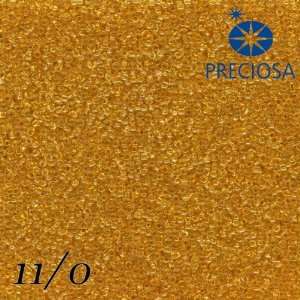   Seed Beads Preciosa 50 Grams (1,8 Ounce) Yellow Transparent 11/0 (2,0