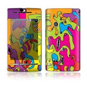  Sony Ericsson Xperia X8 Decal Skin   Color Monsters 