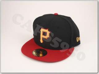 Pittsburgh Pirates Baseball Cap New Era 5950 Fitted Hat  