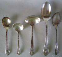 1933 MARQUISE Silver Plate Flatware Set 115 Pc 1847 ROGERS Bros IS 