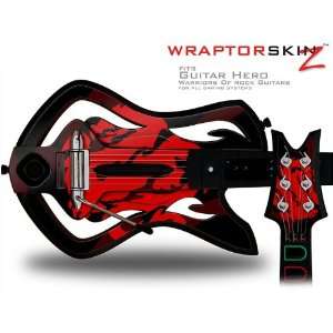  Warriors Of Rock Guitar Hero Skin   Oriental Dragon Red on 