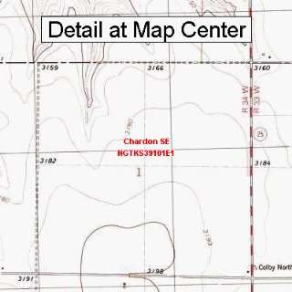 USGS Topographic Quadrangle Map   Chardon SE, Kansas 