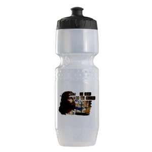  Water Bottle Clear Blk Jesus He Died So We Could Live 