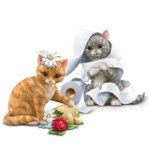  Little Cat astrophies Kitten Figurines Set Of Two by The 