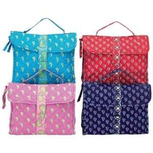  4pc Quilted Travel Case Set