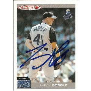 Jimmy Gobble Signed Kansas City Royals 2004 Total Card
