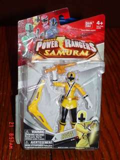 Power Rangers Super Samurai Earth Ranger 4 Yellow Action Figure New 