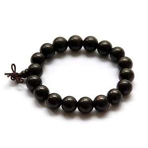   Buddhist True Black Sandalwood Beads Prayer Bracelet Mala  