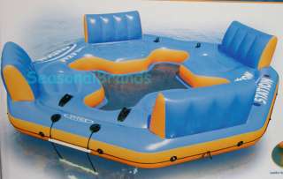 Floating Lake Inflatable Island Raft Water Lounger Toy  