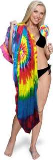Tie Dye Rainbow Velour Beach Towel 30x60 11.5 LbDz  