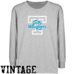   Ash Distressed Logo Vintage Long Sleeve T shirt