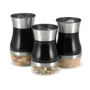   KTH 1246 95 Pourable Canisters, Set of 3, Black