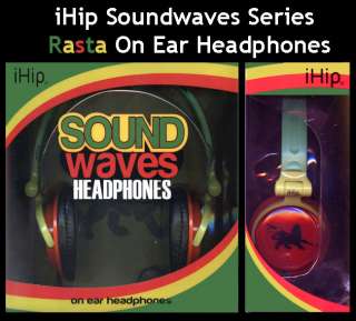 iHip Soundwaves Rasta Over Ear Headphone 811709018889  
