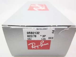 Ray Ban Sunglasses WAYFARER Blue Fade Polarized RB2132 822/78 55MM 