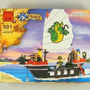 Sunken pirate ship boat Building Block Brick set #301  