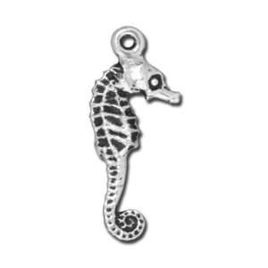  24mm Antique Silver Seahorse Charm by TierraCast Arts 