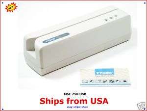 MSE750 USB Credit Card Magstripe Reader/ Writer MSR206  