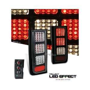   LED Style Tail Light with Chrome Center and Black Housing   Hummer H2