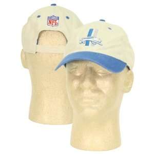 Detroit Lions 2 Bar Slouch Style Adjustable Hat  Blue 