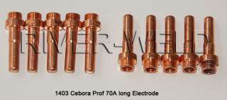10pc long Electrode 70A CEBORA CP 70 Plasma cutter 1403  